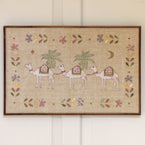 Camel Train Framed Wall Hanging
