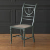 Painted Gustavian Dining Chair in Dark Olive