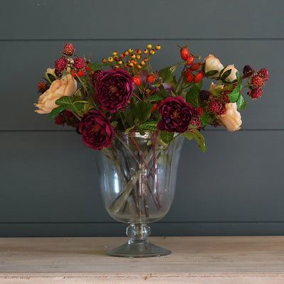 Autumn Berries &amp; Roses Flower Bunch