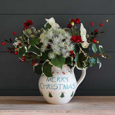Bunch of Christmas Frosted Stems with Ivy &amp; Berries