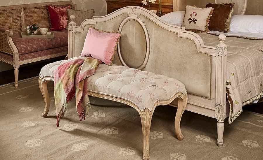 Upholstery Samples - Bed End Stool