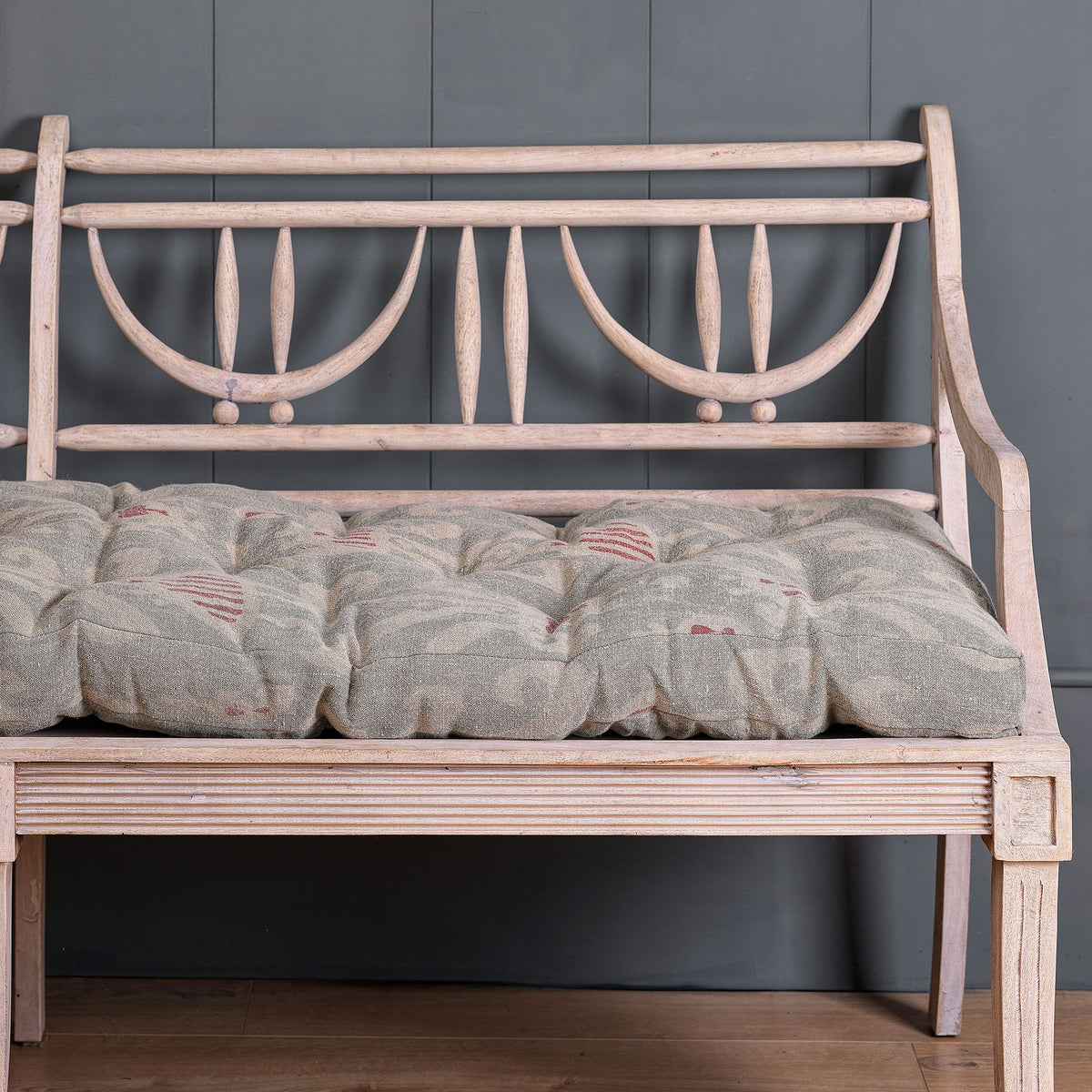 Blue Natasha Bench Cushion