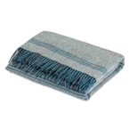 Blue Haze Tartan Lambswool Throw