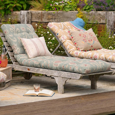 Lounger Cushion - Smokey Blue Natasha