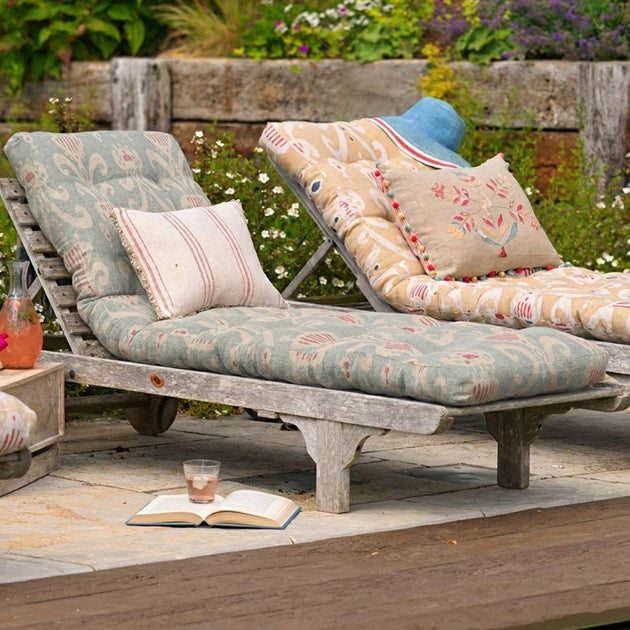 Lounger Cushion - Smokey Blue Natasha