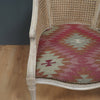 Blue Rose Ragini Kilim Caned Arun Chair