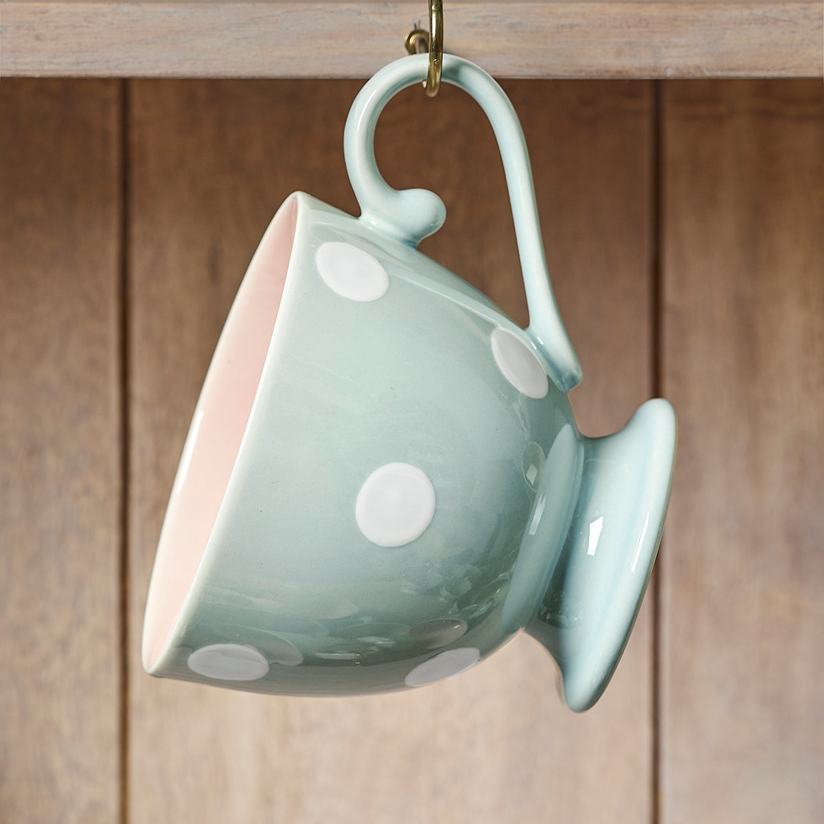 Blue White Spot Large Mug - Seconds