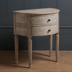 Bow Front Bedside Table