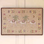 Camel Train Framed Wall Hanging