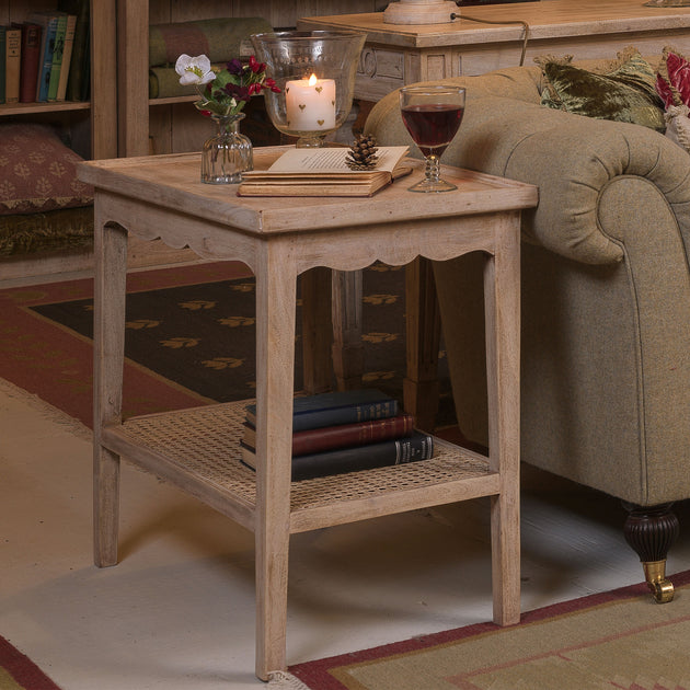 Caned Side Table