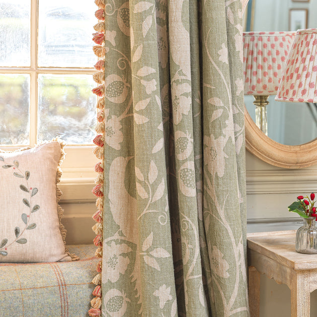 Celadon Hoopoe Rustic Linen - Stonewashed (3.2m Approx) - 350