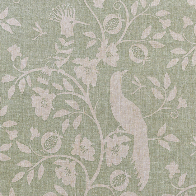 Celadon Hoopoe Rustic Linen - Stonewashed (3.2m Approx) - 350