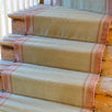 Celadon, Rose Plain Stair Runner with Border - Bespoke