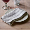 Charcoal Ivory Harrogate Stripe Napkin (Set of 4)