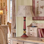 Charcoal Leaf Framed Linen Lampshade