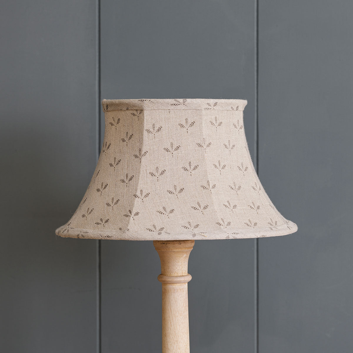 Charcoal Seed Framed Linen Lampshade