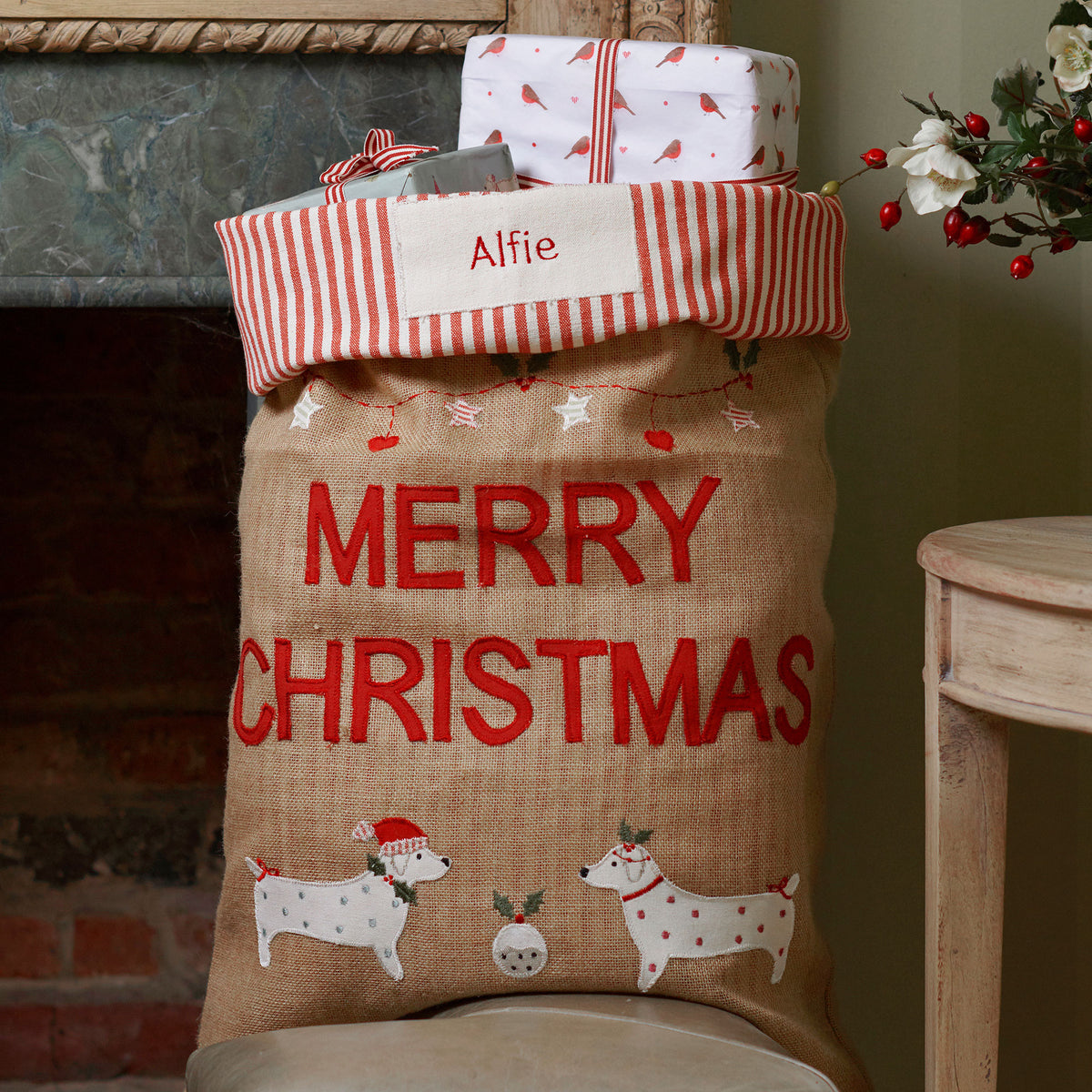 Christmas Dog Sack