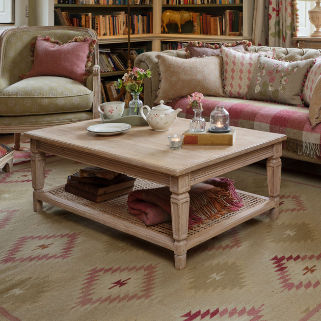 Caned Coffee Table