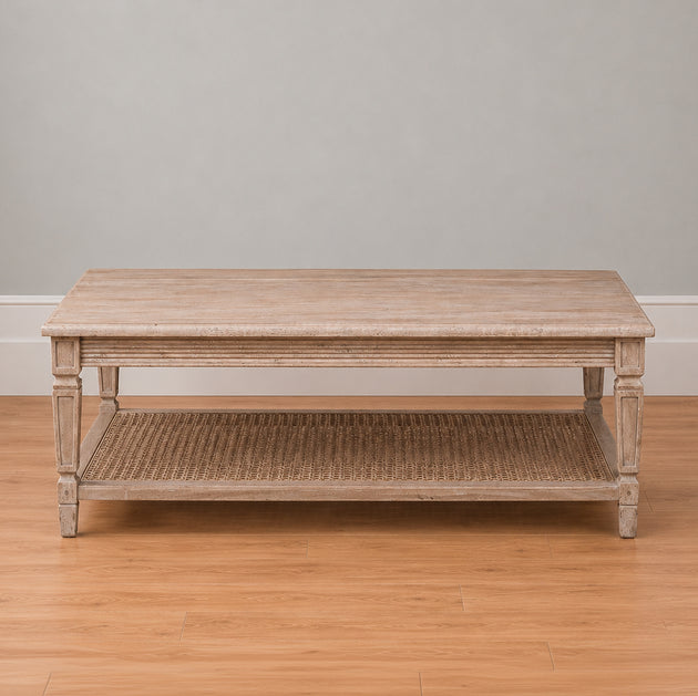Caned Coffee Table