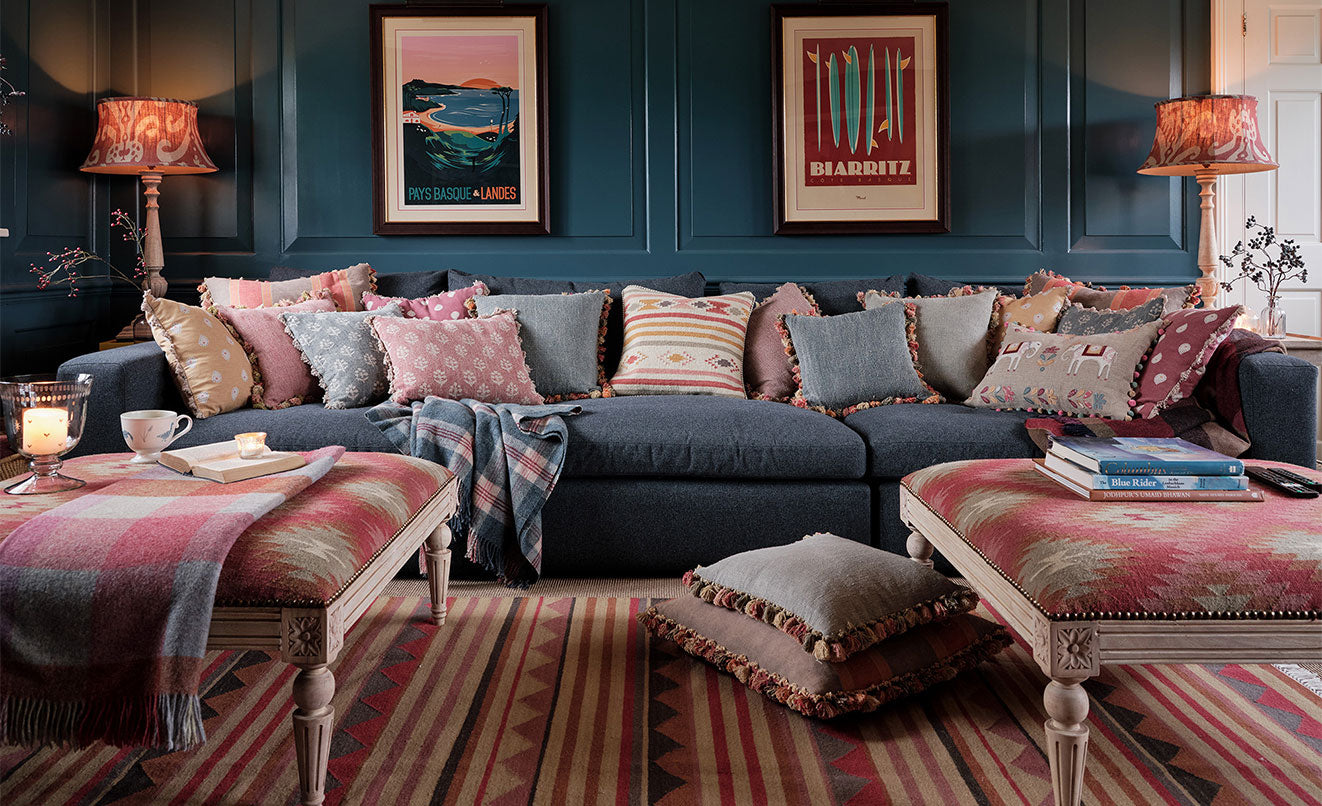 Embroidered, Linen, Velvet & Silk Cushions – Page 2 – Susie Watson Designs