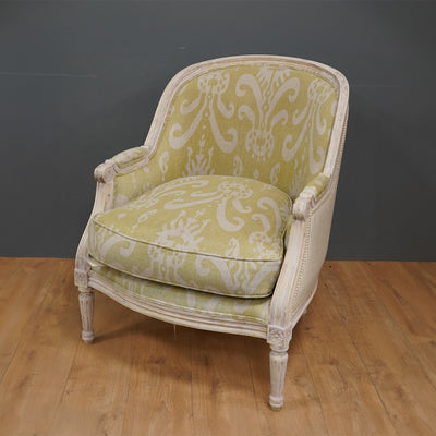 Green Gold Sacha Library Chair - Ex-Display