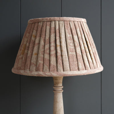 Dusky Pink Natasha 14&quot; Pleated Linen Lampshade