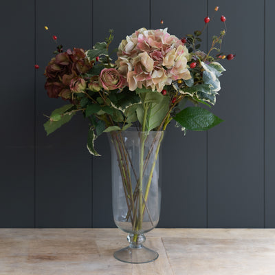 Luxury Bunch of Winter Hydrangeas, Ivy, Roses &amp; Berries