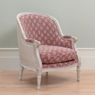 Hand-printed Damson Megha Rustic Linen/Stonewashed Panel (2.7m Approx.) - 354D