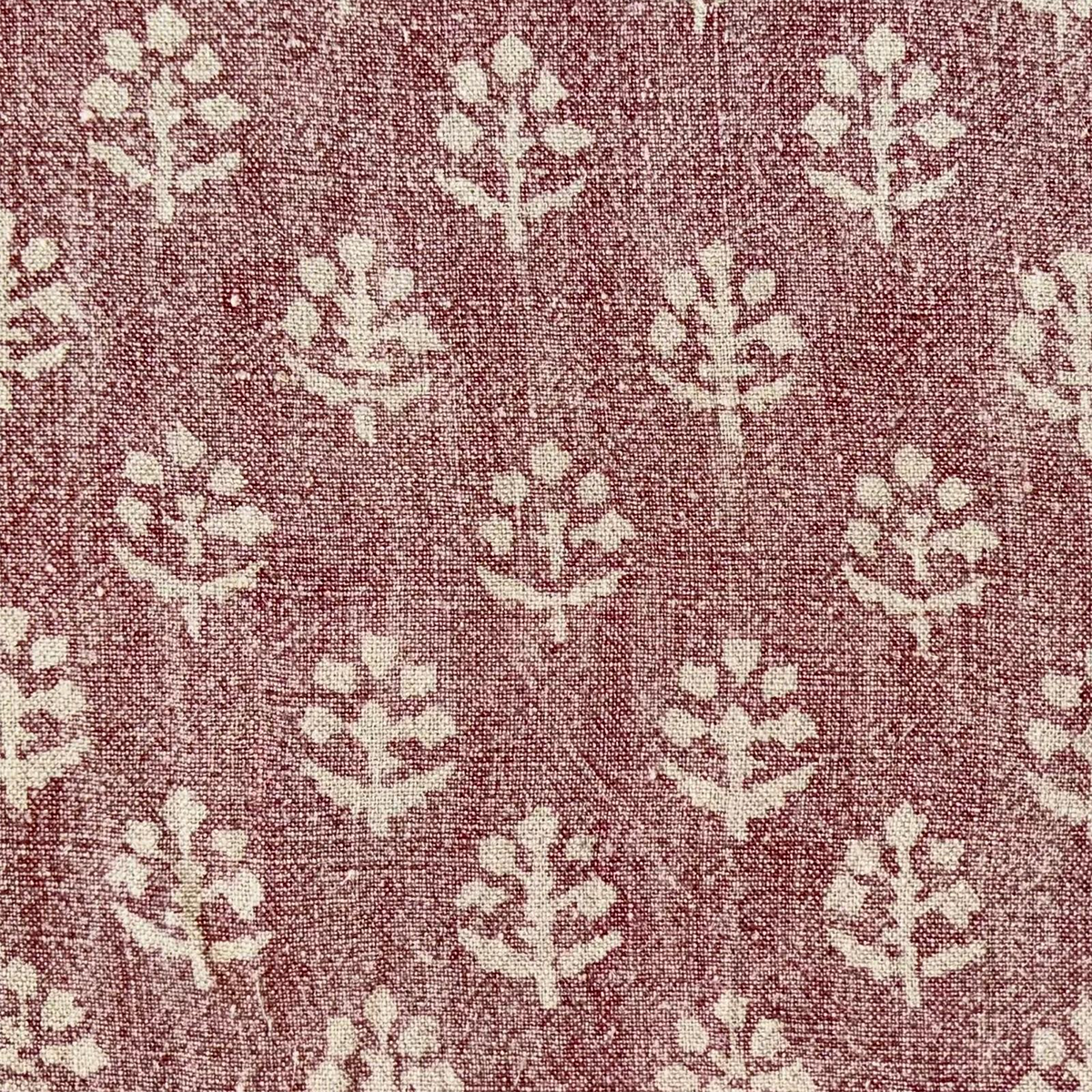 Large Returnable Sample of Reverse Damson Megha Rustic Linen