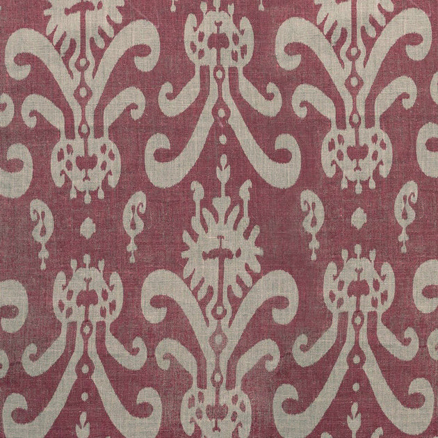 Large Returnable Sample of Rustic Linen Sacha Reverse Damson