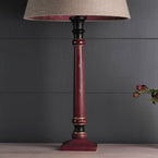 Deep Red Gold Star Standard Stick Lamp Base