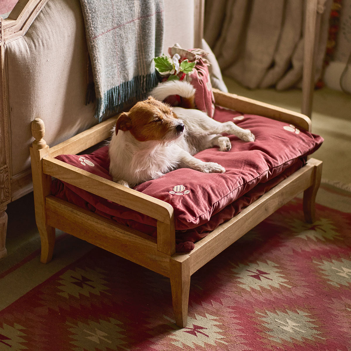 Dog bed at end of bed best sale