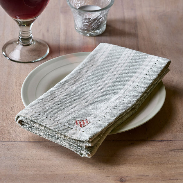 Duck Egg Cambridge Stripe Napkin (Set of 4)