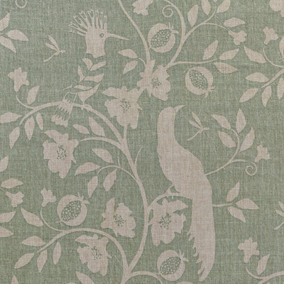 Large Returnable - Duck Egg Hoopoe Rustic Linen