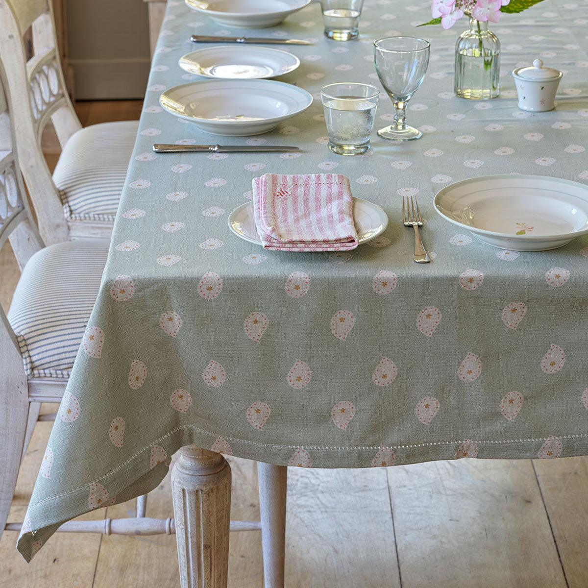 Duck Egg Mika Tablecloth