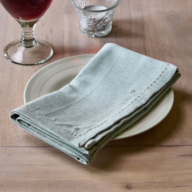 Duck Egg White Spot Napkin (Set of 4)