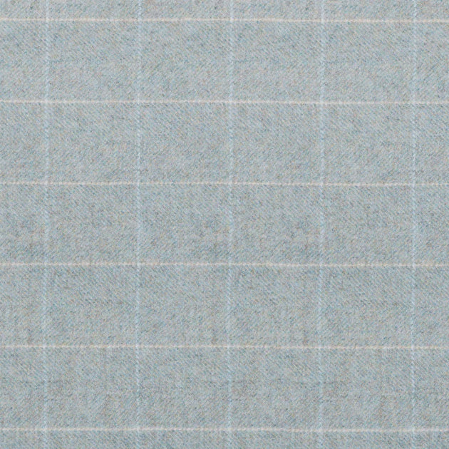 Small Non Returnable Sample of Duck Egg Ivory Herringbone Wool Tweed
