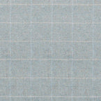 Duck Egg Ivory Check Herringbone Wool Tweed – 402