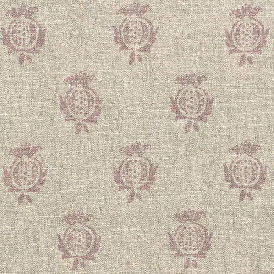 Dusky Pink Pomegranate Rustic Linen Stonewashed Panel (3m Approx.) - 356DP