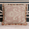 Dusky Pink Sacha Rustic Linen Cushion with Tassels