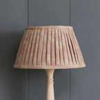 Dusky Pink Natasha Pleated Linen Lampshade