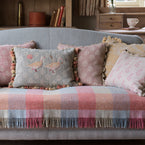 Egyptian Geese Rustic Linen Cushion