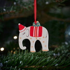 Christmas Elephant Decoration