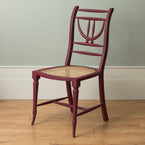 Painted Gustavian Dining Chair in Etruscan Red