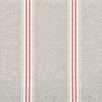 Grey Red Gustavian Stripe Cotton – Double Width – 287L