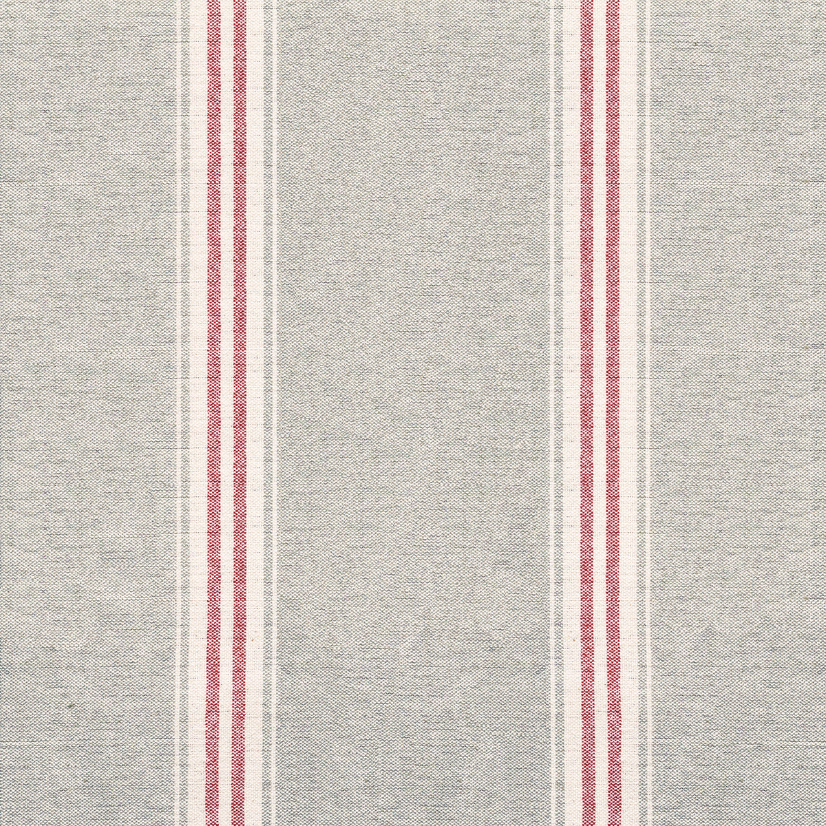 Grey Red Gustavian Stripe Cotton – Double Width – 287L