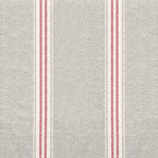 Grey Red Gustavian Stripe Cotton – Double Width – 287L