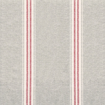 Grey Red Gustavian Stripe Cotton – Double Width – 287L