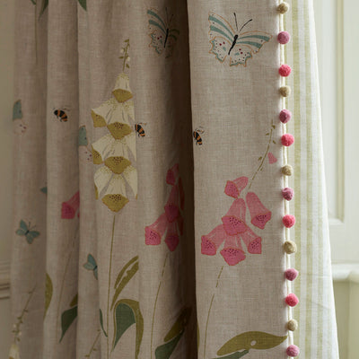 Hand-printed Original Foxglove Light Linen – 304L