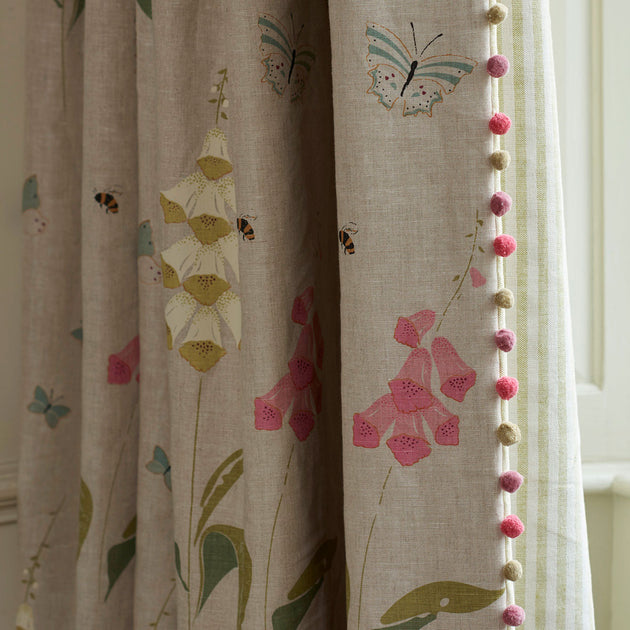 Hand-printed Original Foxglove Light Linen – 304L